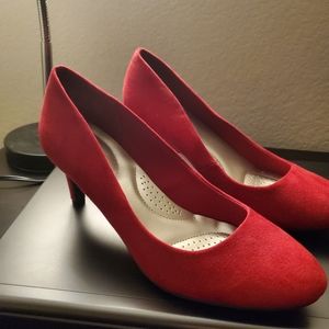Red Suede Heels